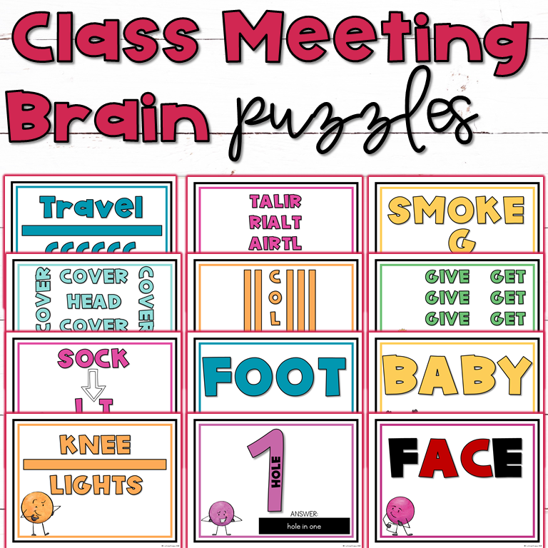 Brain Puzzles for Morning Meeting