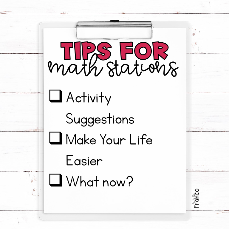 3 Tips for Setting Up Math Stations