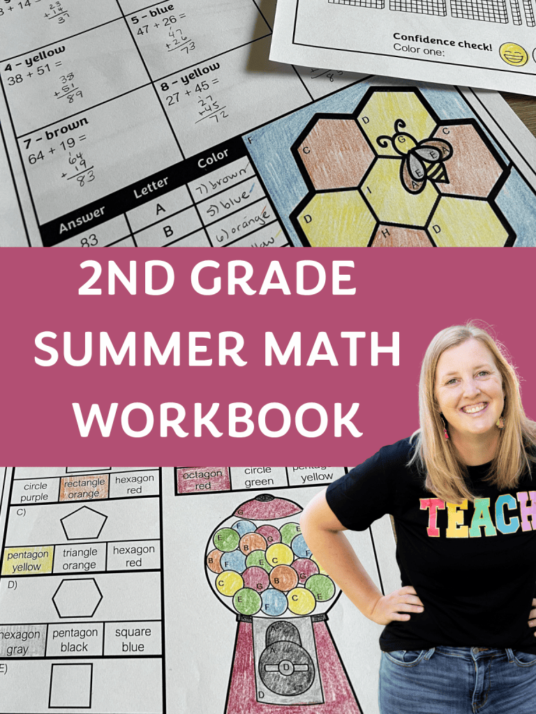 2nd Grade Summer Math Workbook - count on kupe